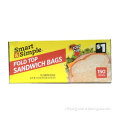 Fold-top sandwich bags, sandwich bags with window